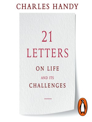 cover image of 21 Letters on Life and Its Challenges